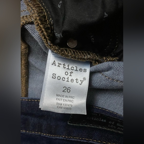 Articles of Society Skinny Jeans Size 26 - Picture 5 of 8